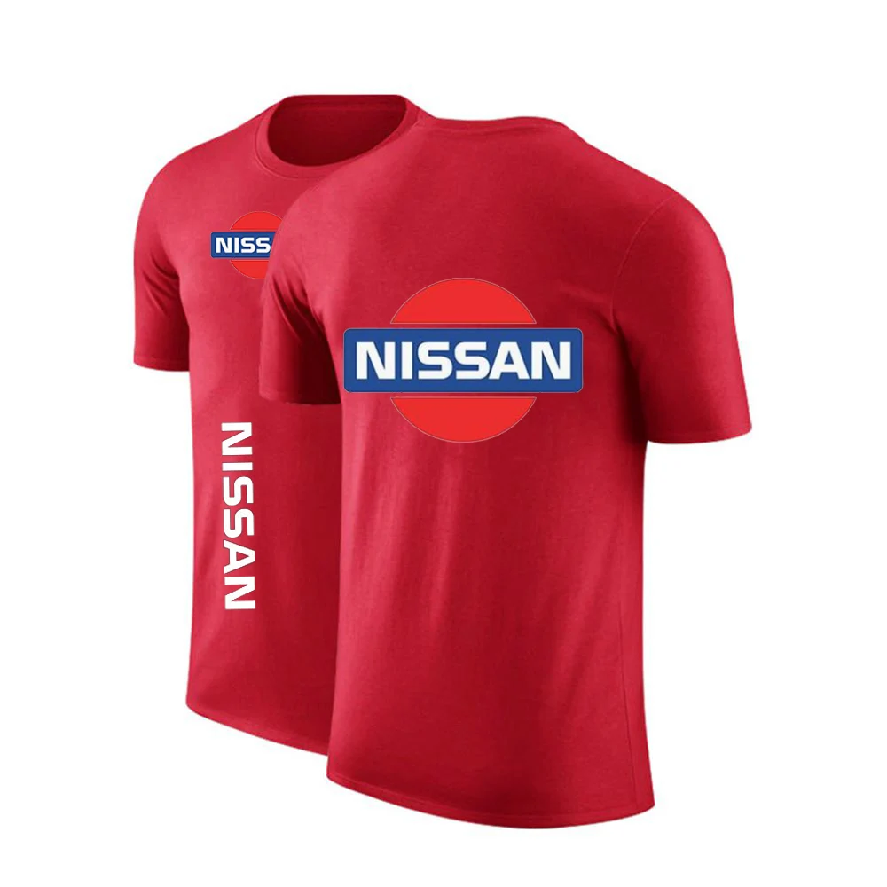 

NISSAN Solid Color Comfortable Customize Tshirts Man's Short Sleeve Unisex Cotton Hip Hop Casual Print