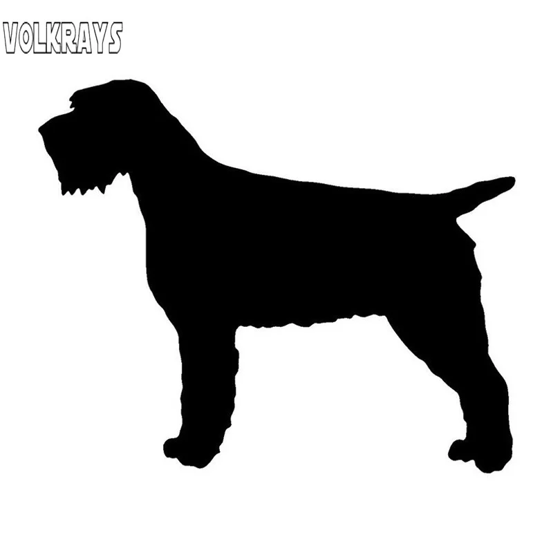 

Volkrays, аксессуары для собак с рисунком грифона, светоотражающая забавная виниловая наклейка, черный/серебристый, 11 см * 14 см