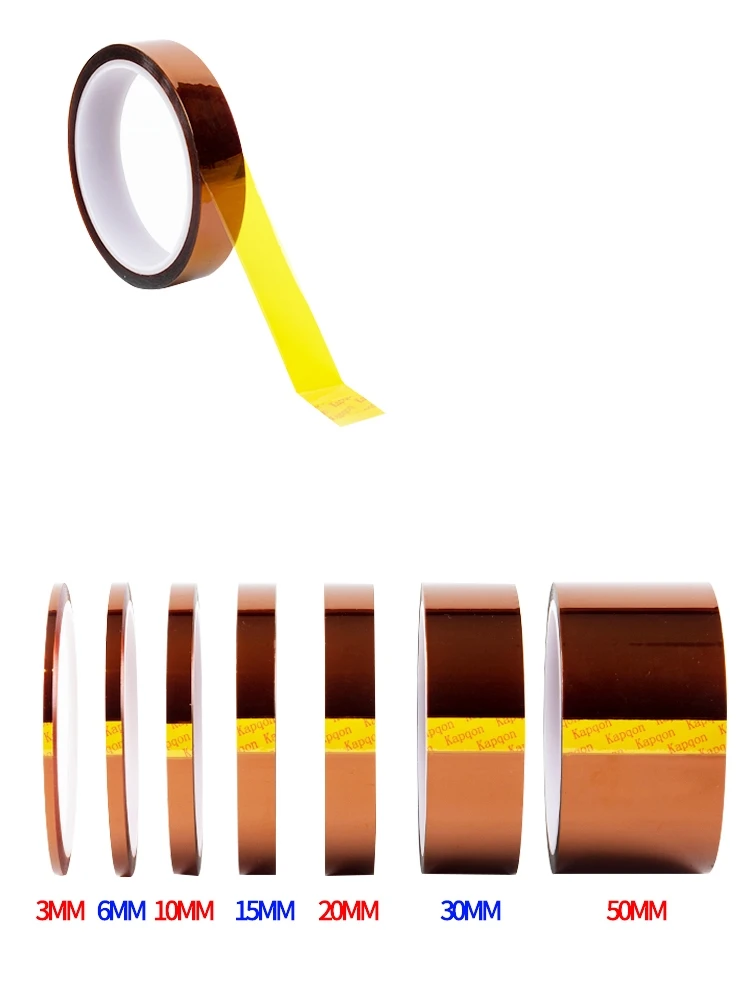 Запчасти для 3D-принтера термостойкая Лента BGA Kapton полиимидная изоляционная