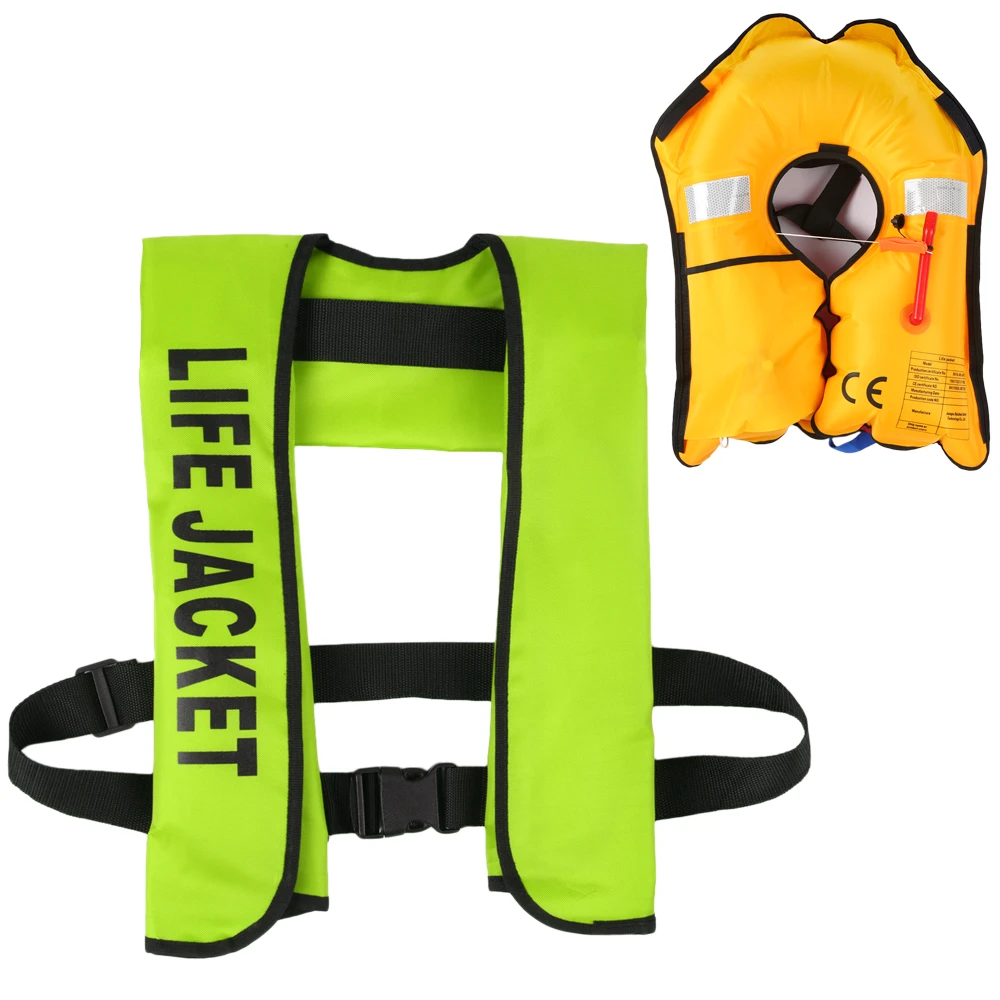 

Kayak Inflatable Life Jacket Adult Life Vest Water Sports Swimming Fishing Survival Jacket Man Jacket Polyester Life Vest