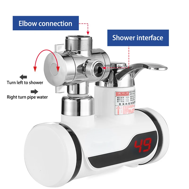 Кухонный кран с черной одной ручкой белый кухонный одним отверстием вращающийся