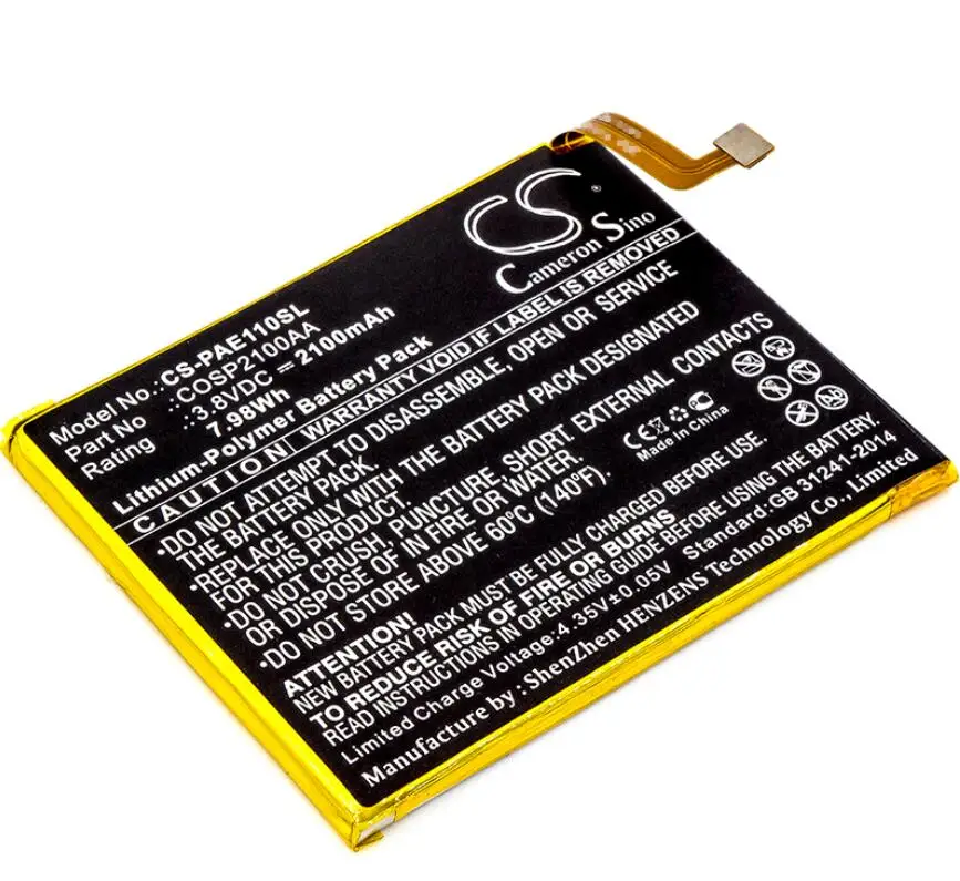 cameron sino 2100mah battery for PANASONIC Eluga A S P11 COSP2100AA Mobile SmartPhone Battery | Мобильные телефоны и