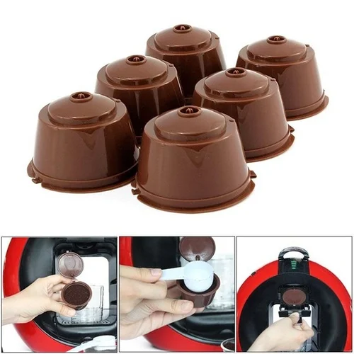 

1PC Coffee Machine Reusable Capsule Coffee Cup Filter For Nescafe Refillable Coffee Cup Holder Pod Strainer for Dolce Gusto