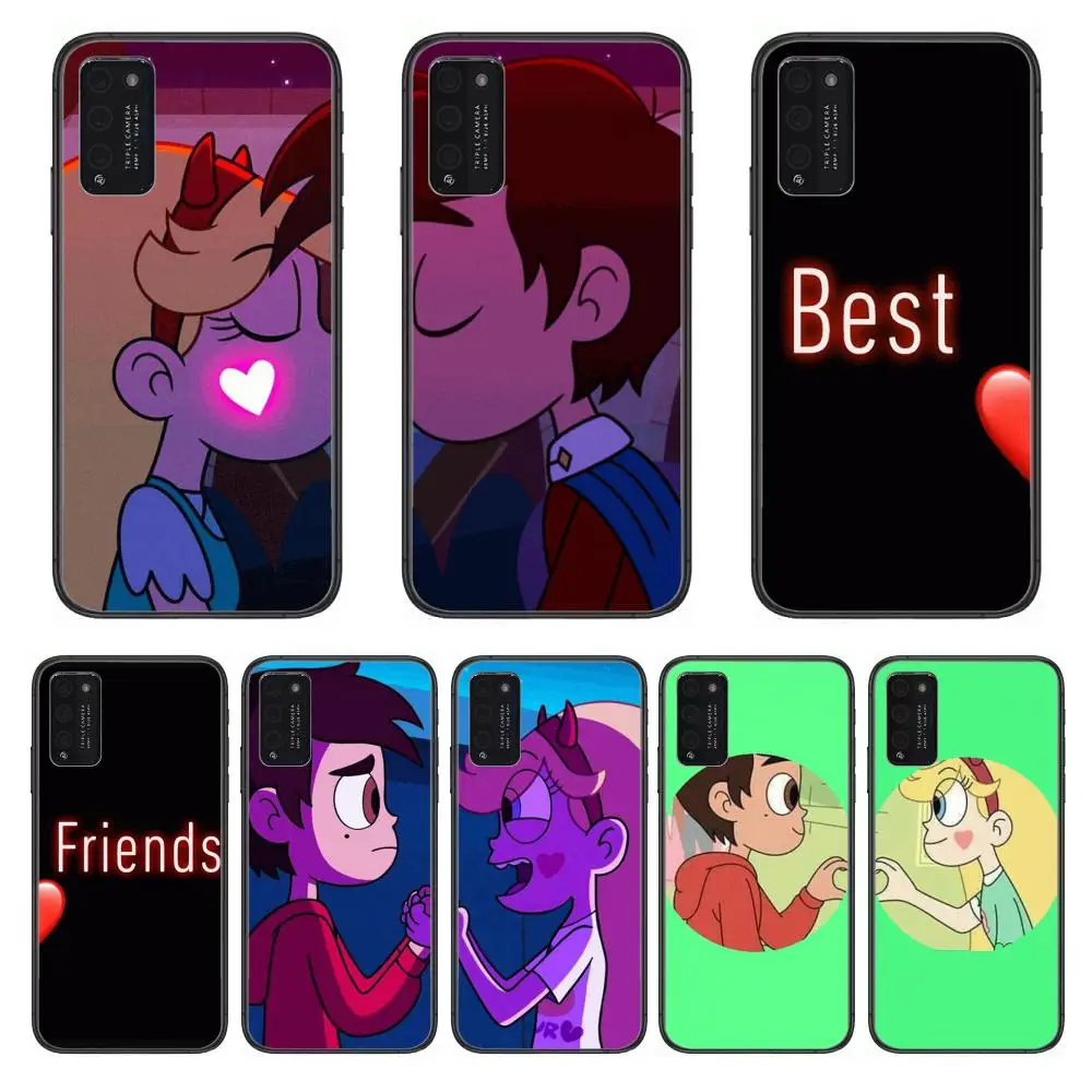 

Lovers Couple Case For Clear Phone Case For Huawei Honor 10 20 30 9 X Pro Lite V 5G RU Black Etui Coque Hoesjes Comic Fashion