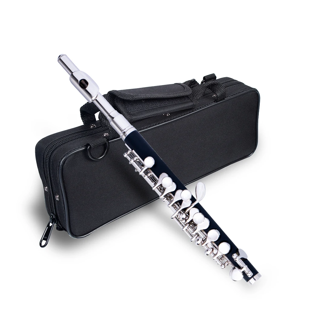 NAOMI Professional Nickel Plated Piccolo Excellent Ebonite Rubber Wood Key of C Set | Спорт и развлечения