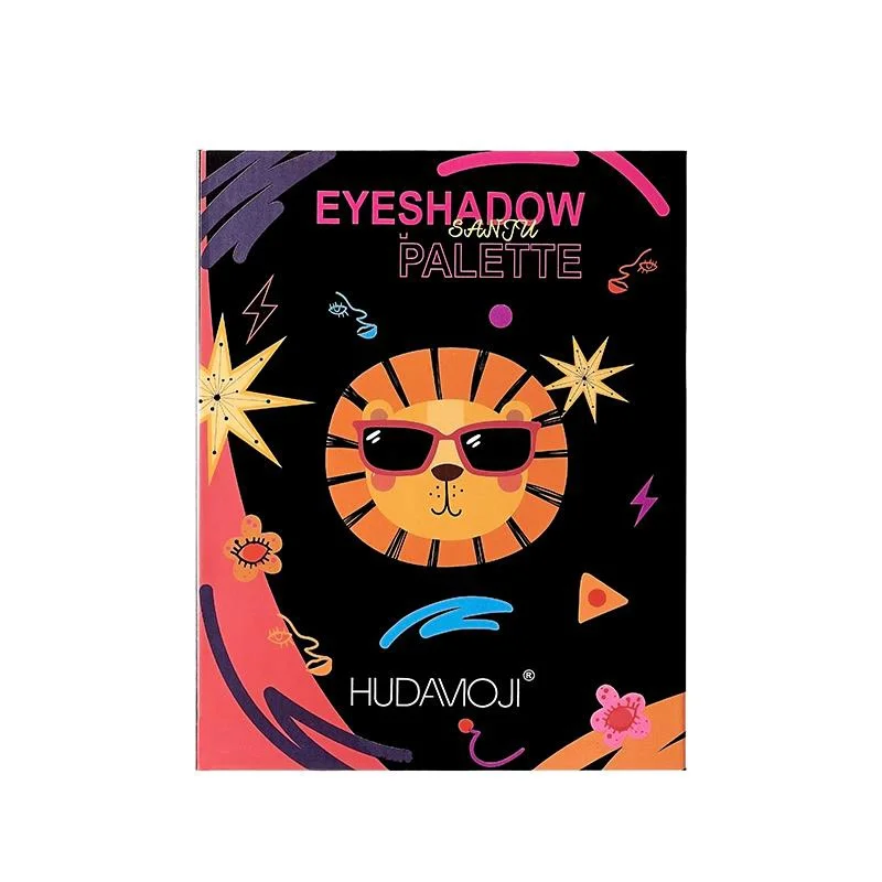 Палетка теней для век с перламутровыми блестками тени без летающей пудры макияж