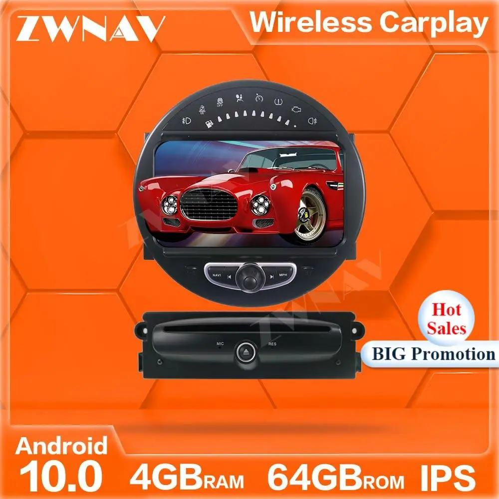 

64G Android экран плеер для BMW Mini 2006 2007 2008 2009 2010 2011 2012 2013 GPS навигация Авто Аудио Радио Стерео головное устройство