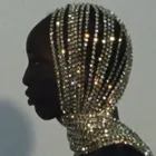 Повязка на голову Длинная кисточка из горного хрусталя для женщин, украшение для волос с кристаллами