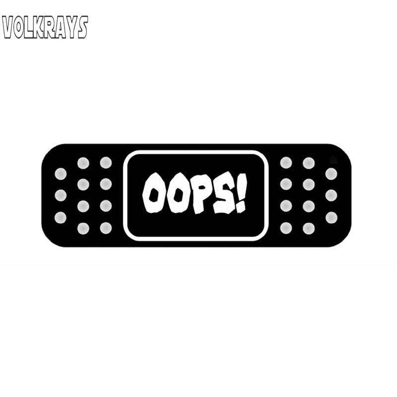 Volkrays креативные автомобильные стикеры Fun Oops! Светоотражающая Обложка для ремешка