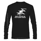 Рубашка для горного велосипеда забавная рубашка для езды на велосипеде-не следуйте за мной я делаю глупые вещи свободная стильная футболка