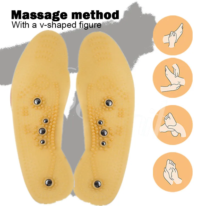 

2Pcs Magnetic Massage Insole Foot Massage Physiotherapy Therapy Acupressure Slimming Body Magnetic Massage Insole Feet Massage