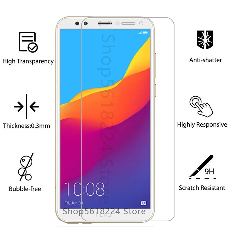 Чехол для honor 7c pro чехол из закаленного стекла huawei 7cpro 7 c c7 Защитная пленка телефона