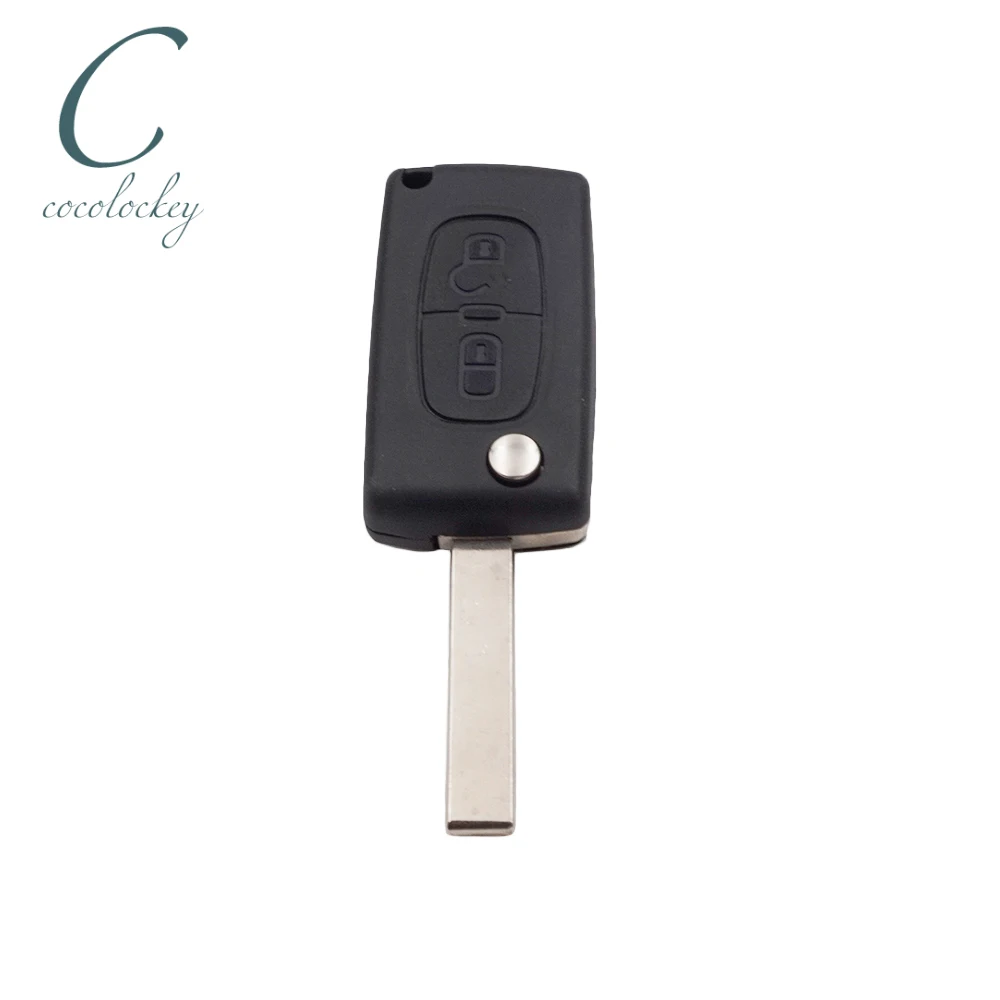 1 шт. для Peugeot Expert 2001 3008 5008 807 2 кнопки Замена Флип брелок чехол в виде ракушки лезвие