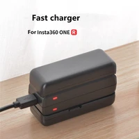 fast smart double battery charger hub for insta360 one r camera