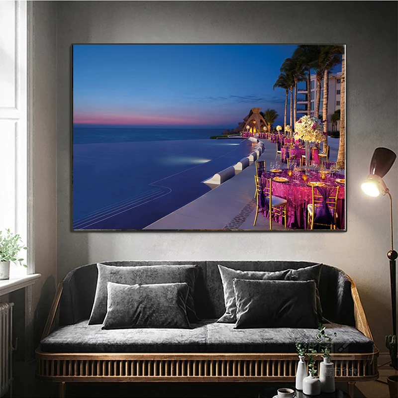 

Famous Landscape In Cancun Mexico Canvas Art Canvas Painting Poster Wall Painting Wall Art Decor for Livingroom Decor Wall Decor