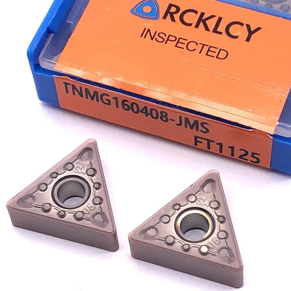 10 шт. RCKLCY TNMG160408 JMS FT1125 твердосплавное покрытие режущий инструмент вставка для
