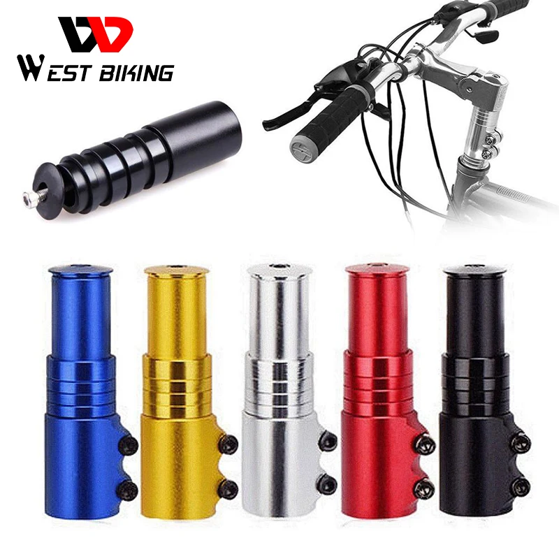 

WEST BIKING Bicycle Tube Extender Adapter Bike Front Fork Stem Increased Control Heighten Aluminium MTB Bicycle Part Accessories