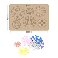 snowflake wooden cutting dies diy craft leather mold suitable for common big shot and sizzix machines