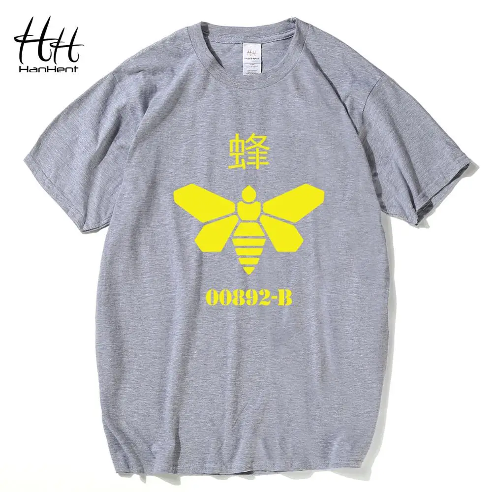 Мужская футболка с аниме HanHent heisenберга повседневная хлопковая Футболка веселым