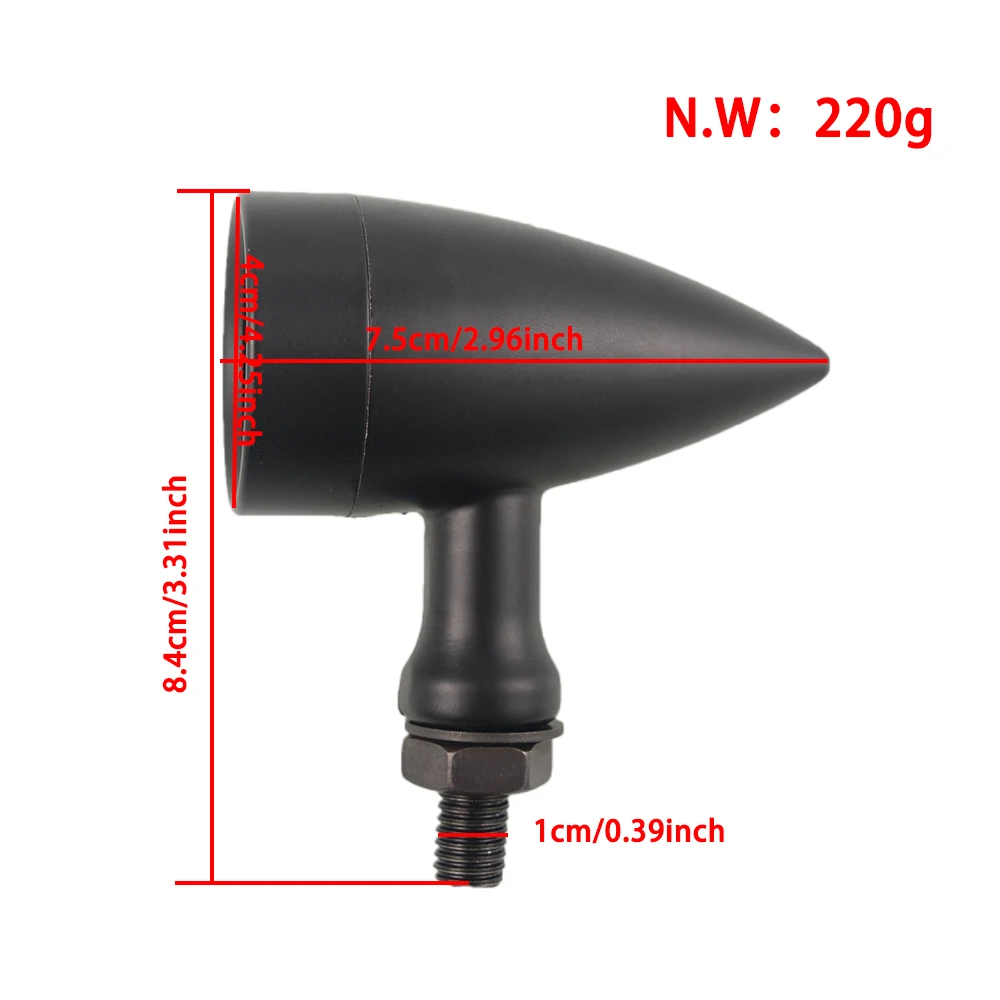 1 пара 10 мм ретро-пуля светодиодный сигнал поворота стоп-сигнал сетчатая линза