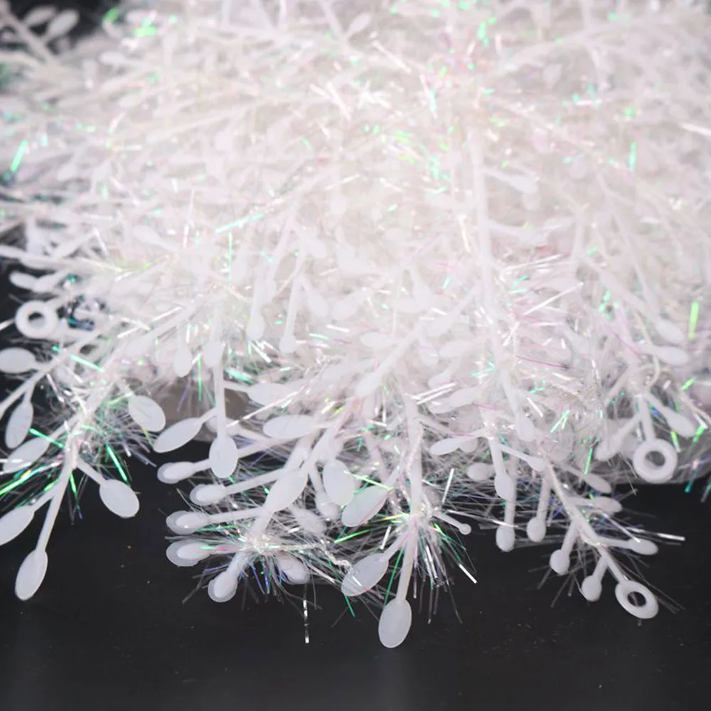 

Snowflakes Decorations Christmas Tree Party Charms Ornaments 50 Bags Christmas Snowflakes