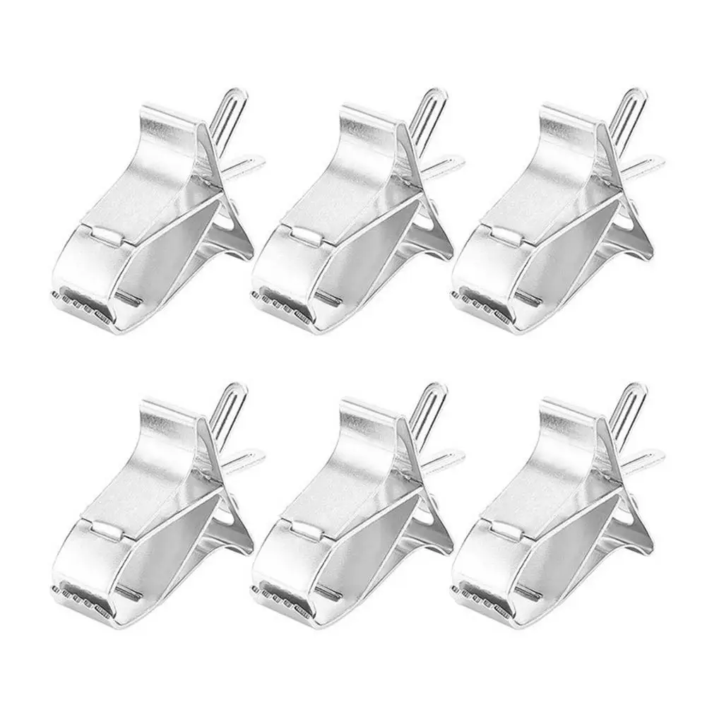 

Birds Food Holders 6pcs Parrot Fruit Vegetable Clips Bird Cage Food Holder Clips Food Feeder Clip Stainless Steel Feeder Bi