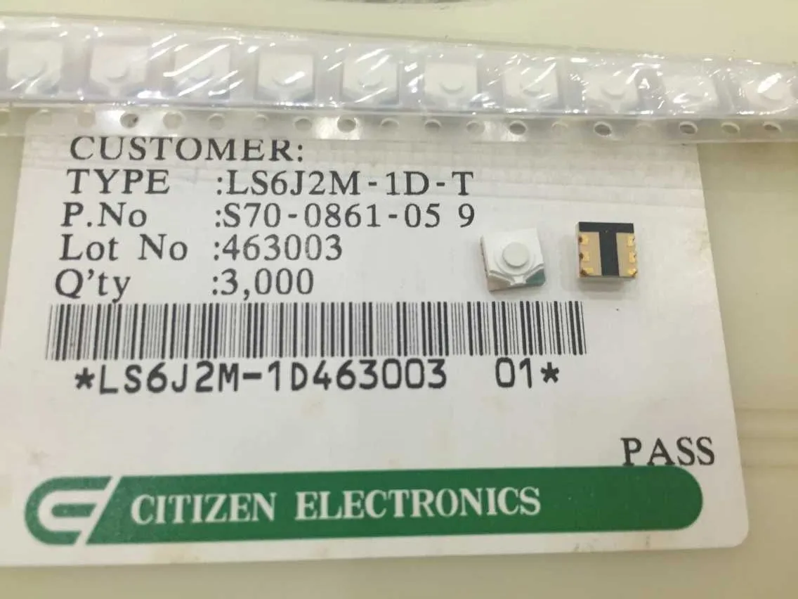 Япония Citizen LS6J2M-1D тактовый переключатель патч 6-pin со светодиодной подсветкой
