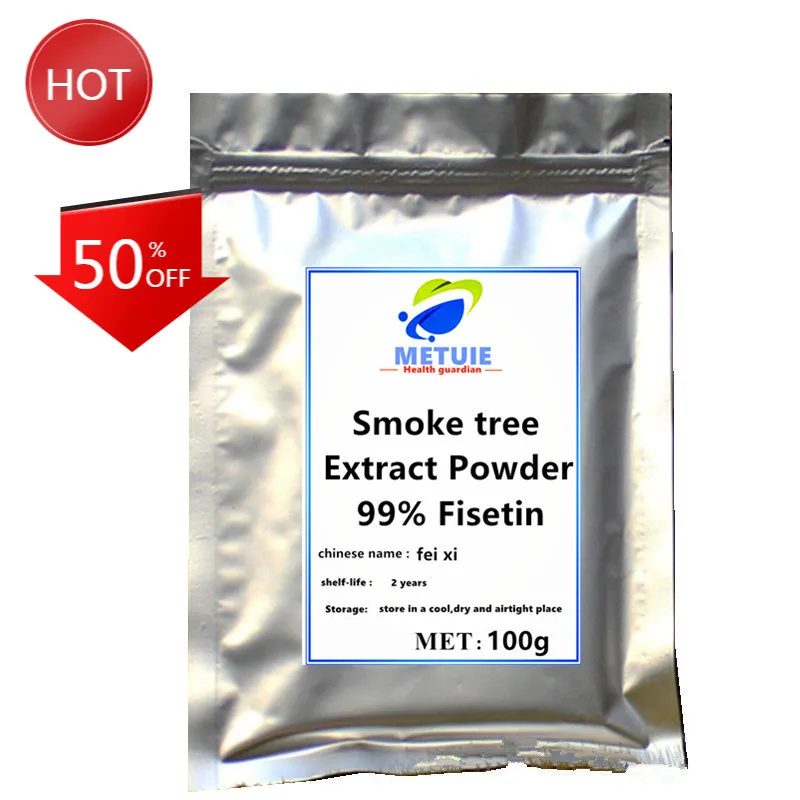 

Top Quality 99% Fisetin Smoketree With Best Price Cotinus Coggygria Extract Powder Enhance Memory And Attention Free Shipping.