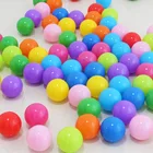 10 шт.упак. разноцветными помпончиками и мягкий Пластик Океанский мяч на открытом воздухе забавные детские Плавание мяч игрушка воды в бассейне океанская волна мяч