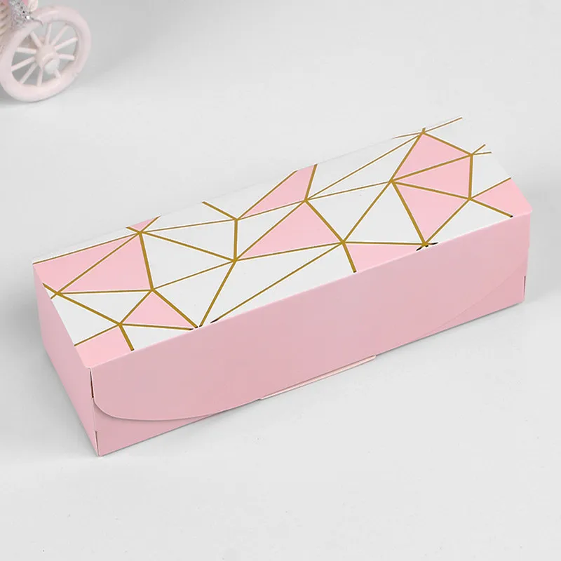 

TN 10pcs Rectangular Marbling Cardboard Gift Box Black Plume Paper Packaging Boxes Chirstmas Cake Chocolate Paper Boxes