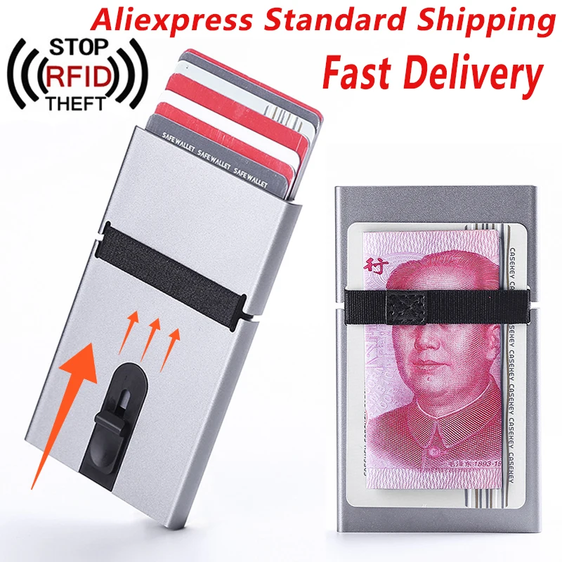 Футляр для кредитных карт с защитой от радиочастотной идентификации мужчин и
