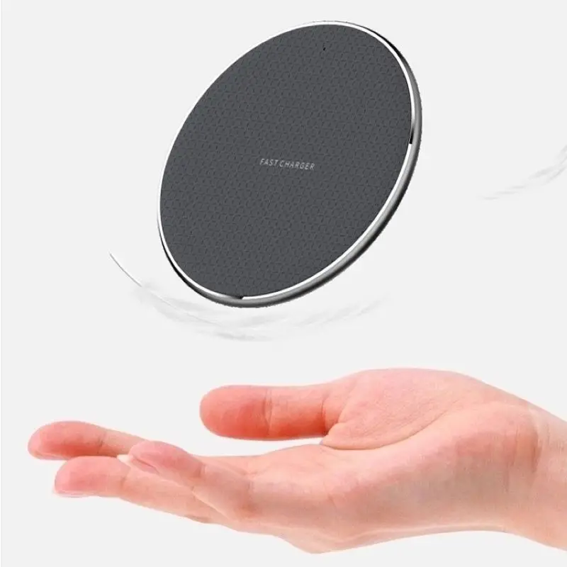 

Mobile Phone Wireless Charger for Any Types of Phones Wireless Charger LED Indicator Ultra-thin Aluminium Alloy free shipping