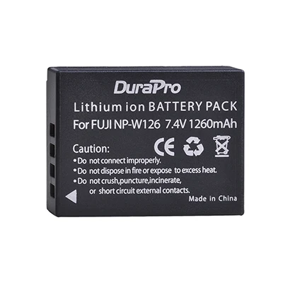1 Battery 2X1260 мА/ч, NP-W126 NP W126 Камера Li-Ion Батарея+ ЖК-дисплей USB Dual Зарядное устройство для цифровой фотокамеры Fuji HS50 HS35 HS33 HS30EXR XA1 XE1 X-Pro1 XM1 X-T10 - Цвет: 1 Battery
