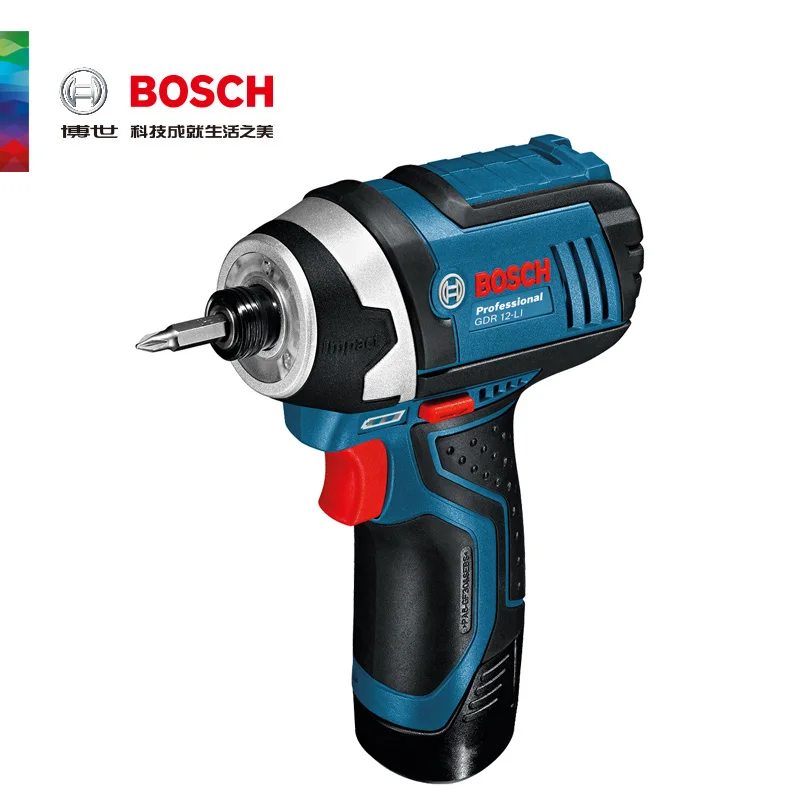 BOSCH GDR12-LI(одна батарея) электроинструмент 12 В Беспроводная электрическая отвертка Электрический ударный драйвер