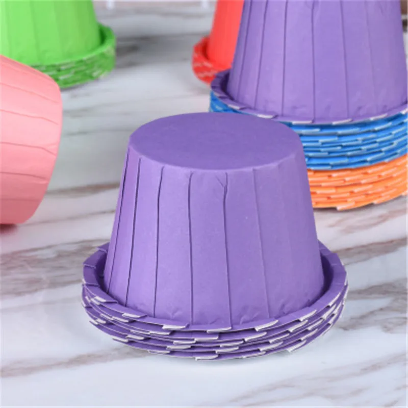 Форма для обертывания кексов с оранжевым тюльпаном подкладка выпечки бумажный