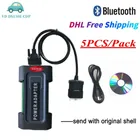 DHL 5 шт.упак. новый Vci сканер с bluetooth USB 2017.R3 для белобочка obd obd2 автомобиль грузовик диагностический инструмент OBDII сканера