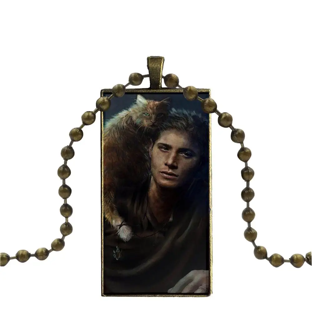 Стеклянный подвесной брелок Цепочки и ожерелья Прямоугольник Модные для Для