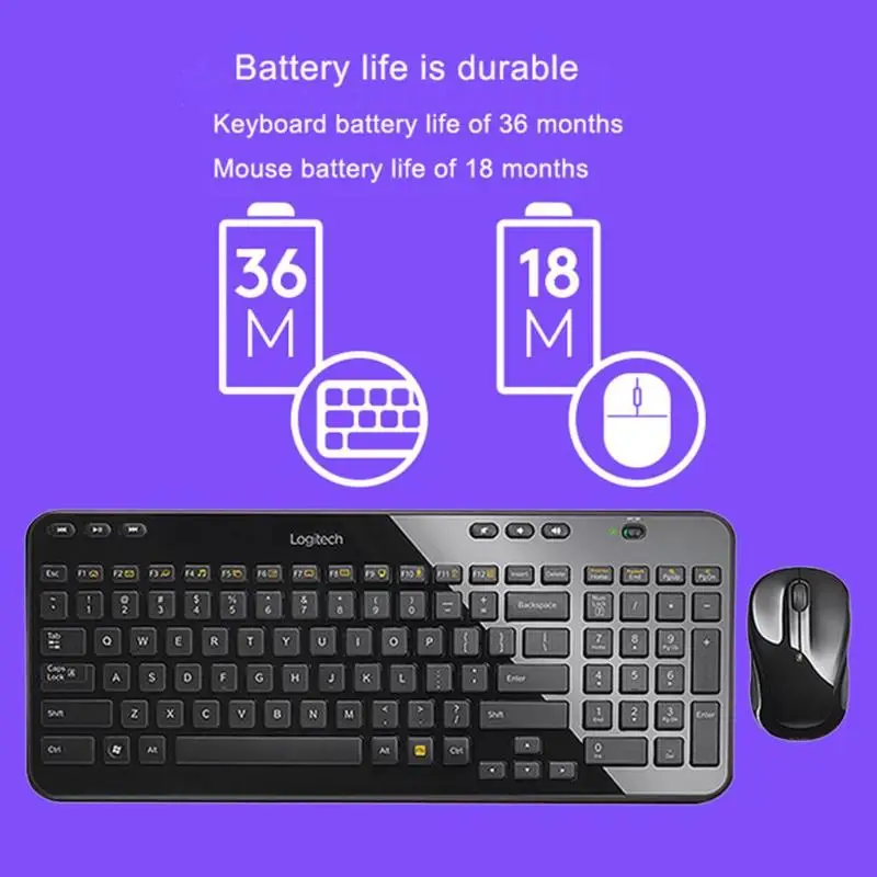 Клавиатура Logitech MK365 мышь комбо USB беспроводной унифицирующий приемник 1000DPI для