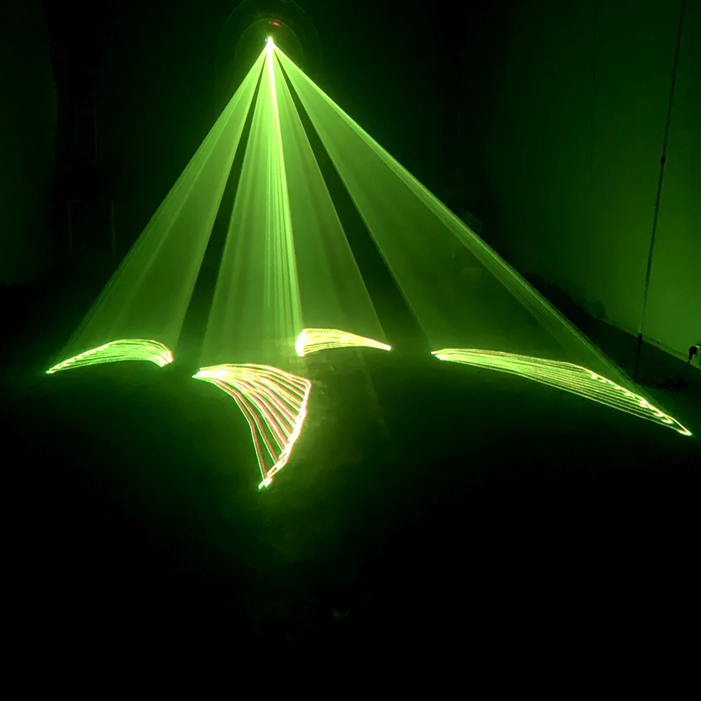 

3D Laser Light RGB Colorful DMX 512 Scanner Projector Party Xmas DJ Disco Show Lights Club Music Equipment Beam Moving Ray Stage