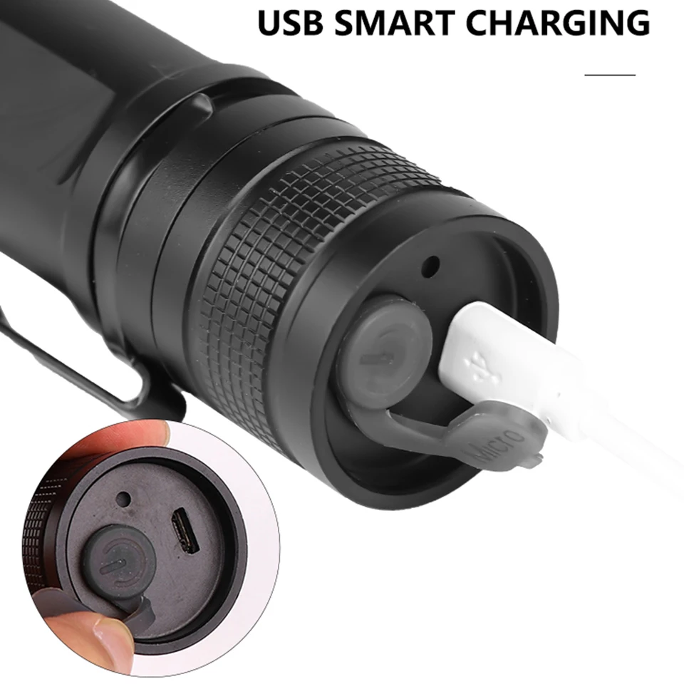 Фонарь Led Flash светильник Xlamp 1*18650 или 26650 перезаряжаемый аккумулятор ударопрочный