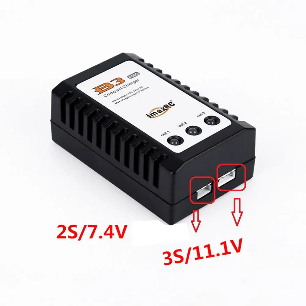 

RC Toy B3 Pro LiPo 10W Simple Balance Charger 2s-3s Lithium Battery 7.4v 11.1v Pro Compact Charger B3AC