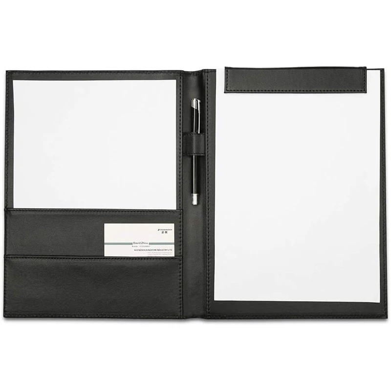 Профессиональный A4 из искусственной кожи Padfolio/CV папка для файлов хранения