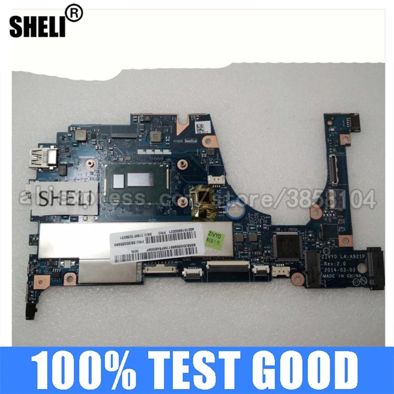 

SHELI For Lenovo Yoga 2 13 Motherboard with I3-4030U cpu 4G memory LA-A921P 5B20G55969