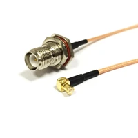 new modem coaxial cable rp tnc female jack to mcx male plug right angle connector rg316 cable pigtail 15cm 6 adapter