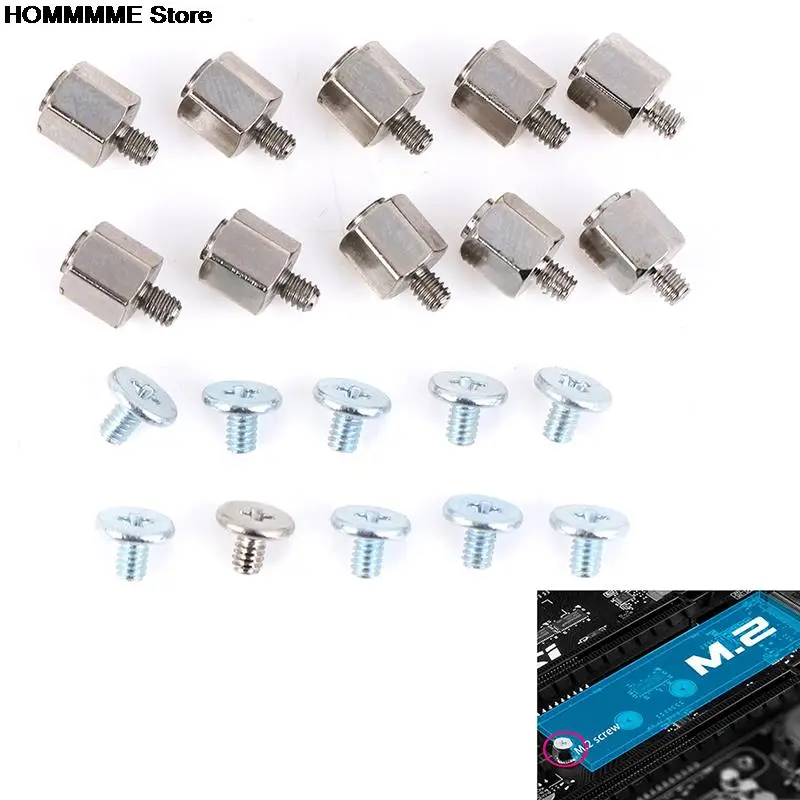 

Новинка, 10 шт./набор ручного инструмента Монтажный стенд от винт Шестигранная гайка для A-SUS M.2 SSD материнская плата