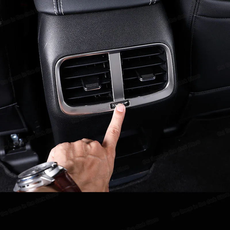 

Lsrtw2017 Car Armrest Rear Air Vent Outlet Frame Cover Trim for Chevrolet Captiva 2018 2019 2020 2021 Baojun 530 Accessories