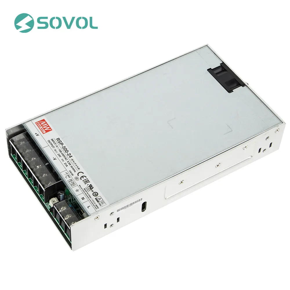 MW RPS 500 24 Meanwell источник питания 24В/21а Вт драйвер для светодиодных лент дисплей 100В