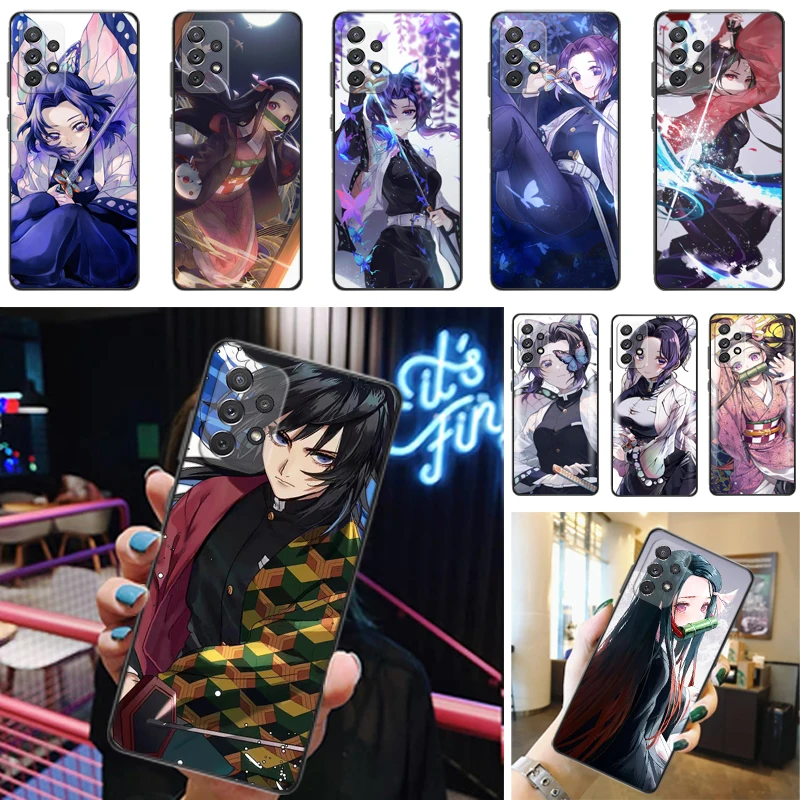 

Demon Slayer Kimetsu No Yaiba Kamado Nezuko Kamado Tanjirou Agatsuma Zenitsu Phone Case For Samsung Galaxy A52 4G 5G A72 Coque