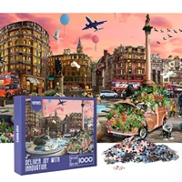 hxmars 1000 piece jigsaw puzzles for adults trafalgar square large challenging puzzles game for family
