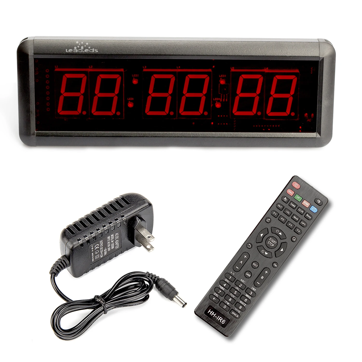 29CM 1.5 Inch LED Display LED Digital Countdown Wall Clock Fitness Timer for Gym Use Stopwatch with Remote Controlled